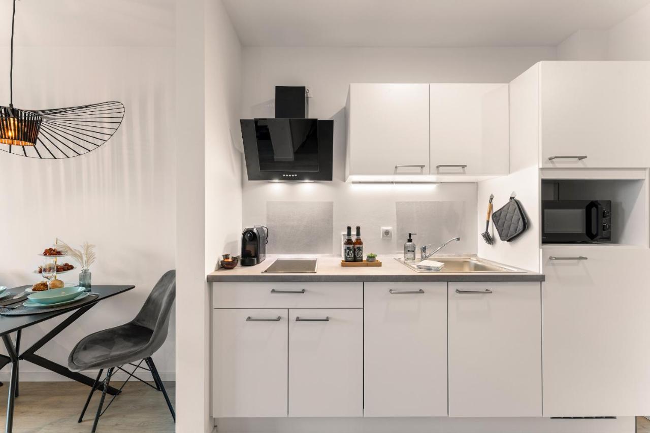 Modernes Apartment Am Gleispark Oldenbourg Extérieur photo