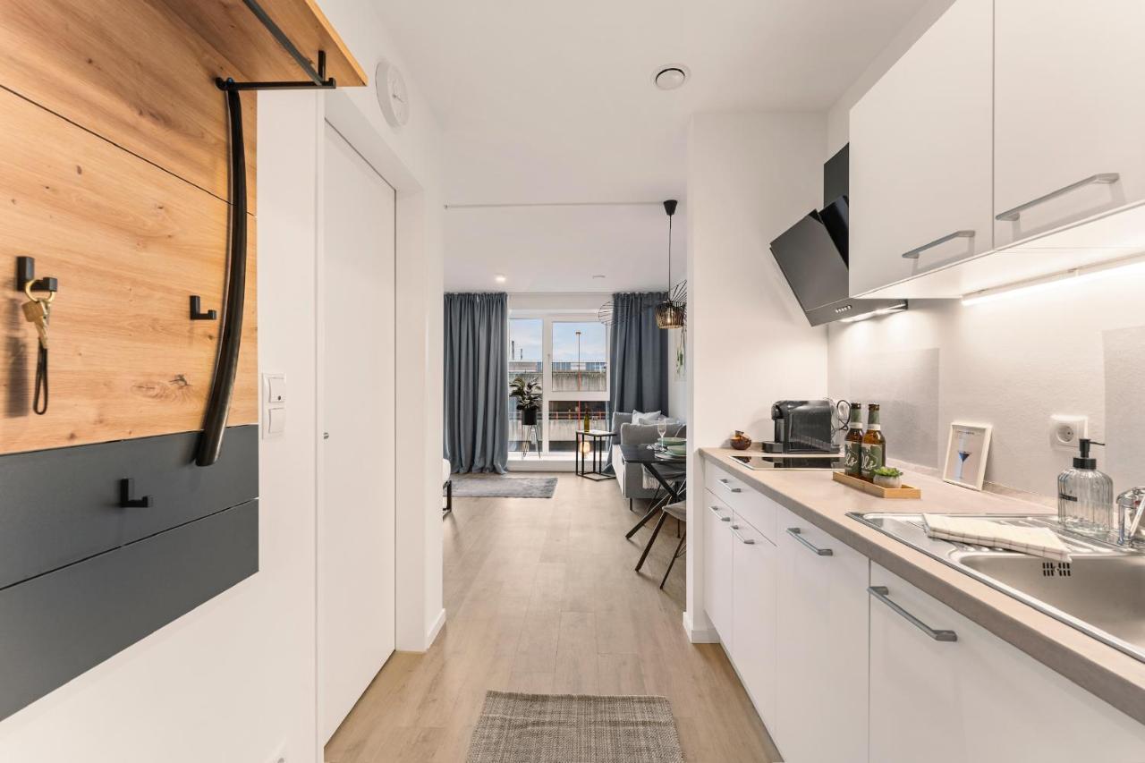 Modernes Apartment Am Gleispark Oldenbourg Extérieur photo