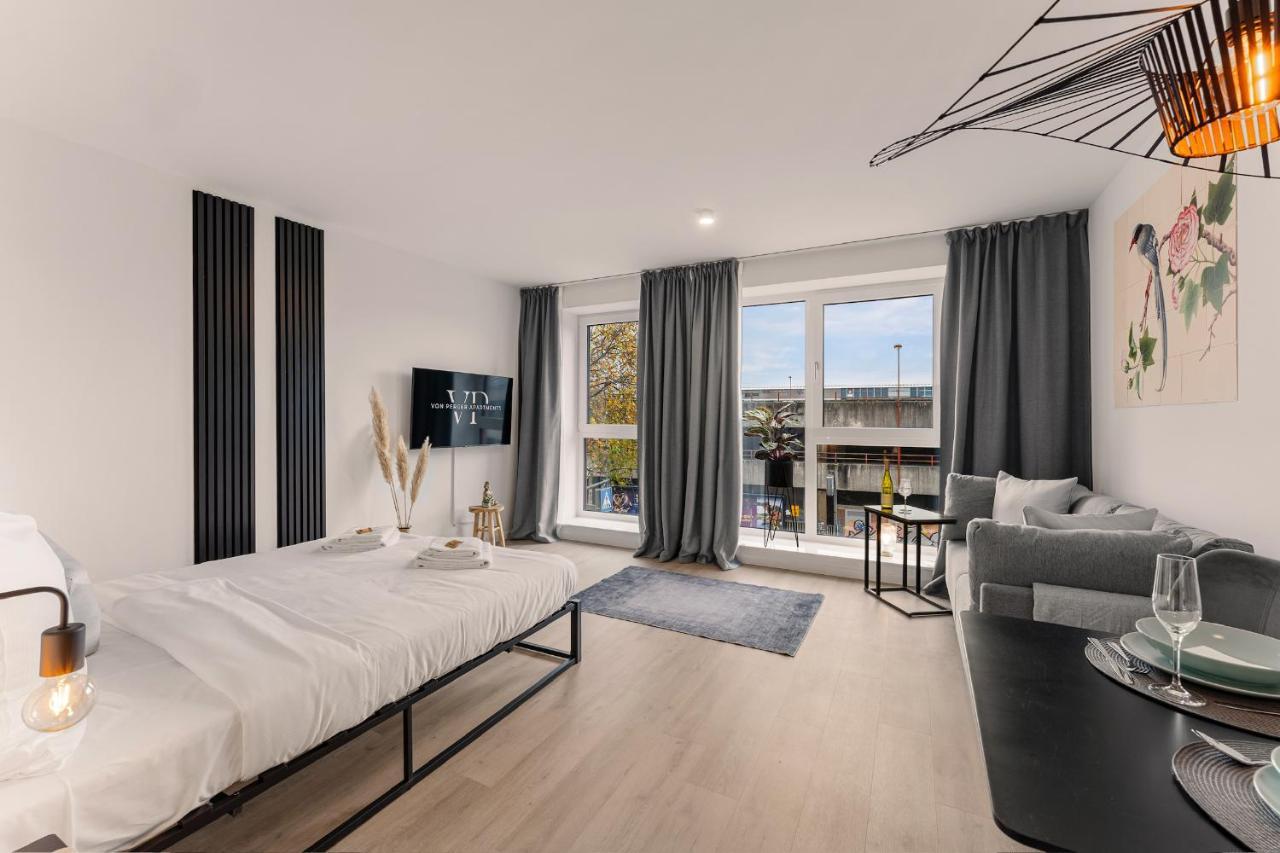 Modernes Apartment Am Gleispark Oldenbourg Extérieur photo