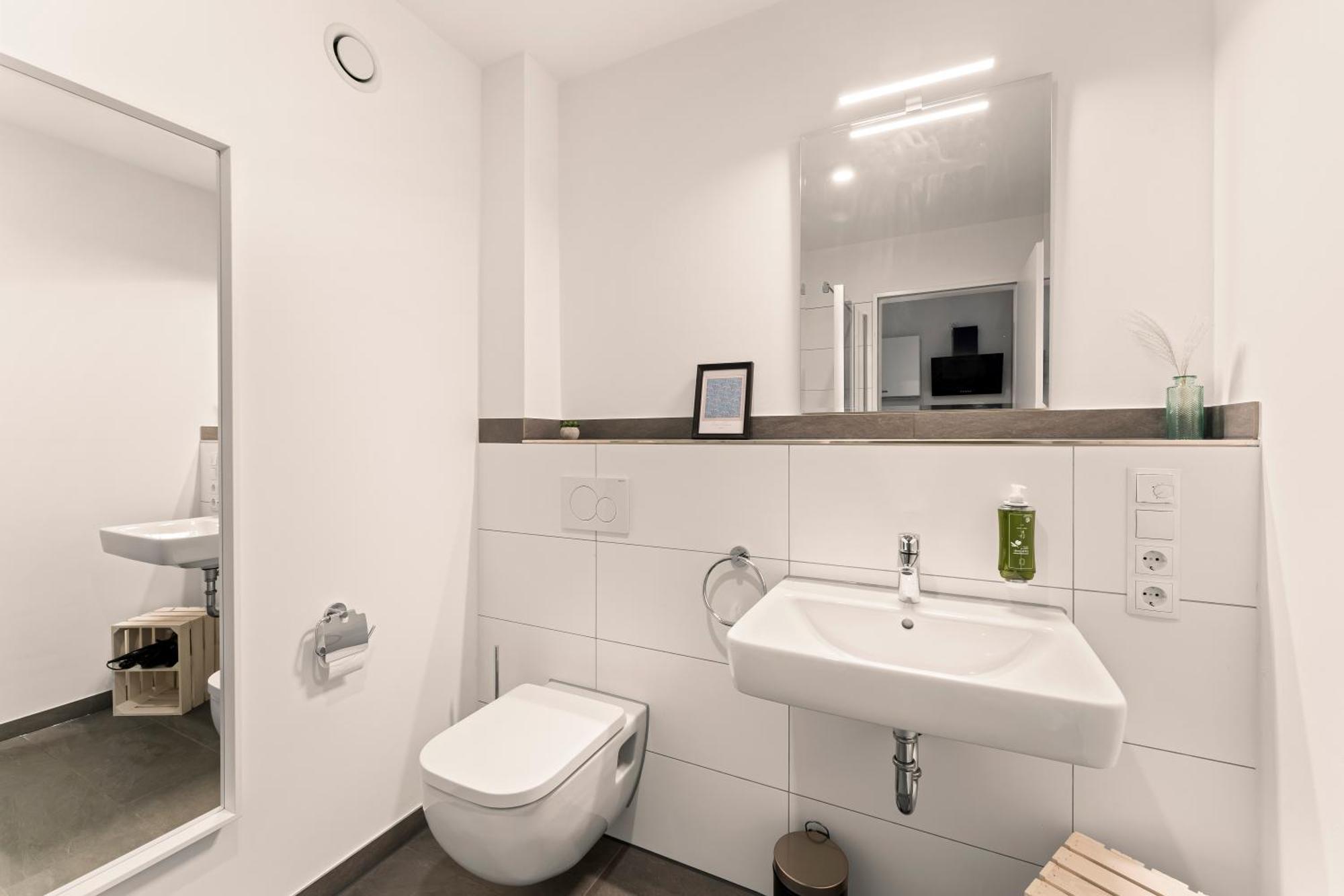 Modernes Apartment Am Gleispark Oldenbourg Extérieur photo