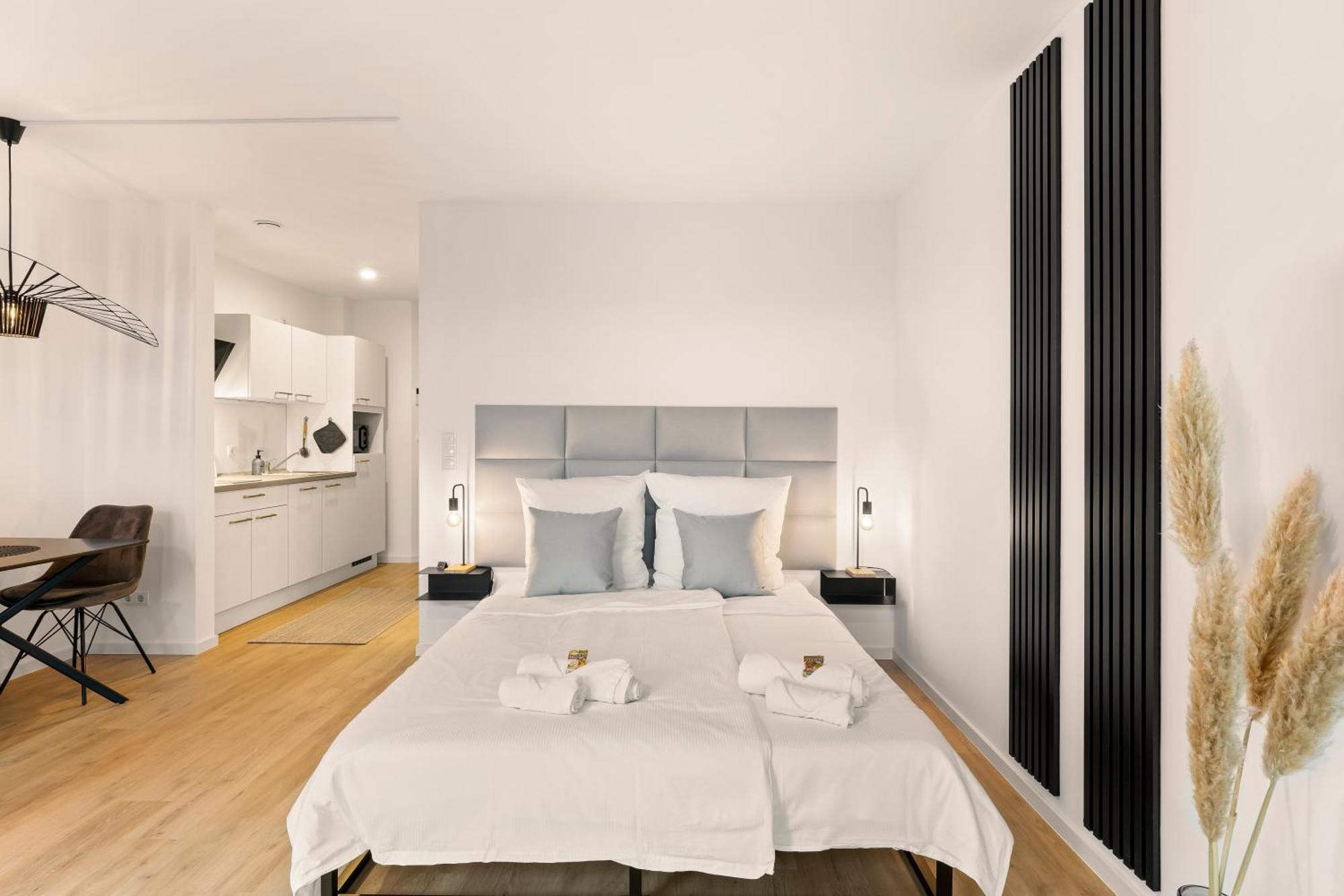 Modernes Apartment Am Gleispark Oldenbourg Extérieur photo
